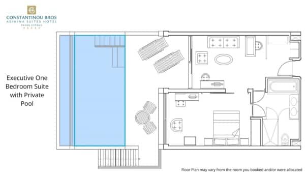 4 Executive One Bedroom Suite with Private Pool