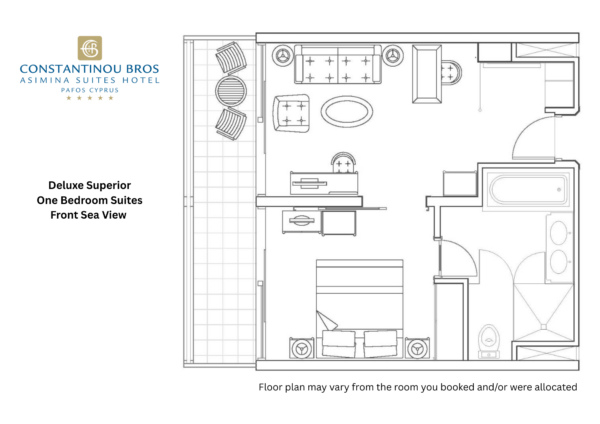 5 Deluxe Superior One Bedroom Suite Front Sea View